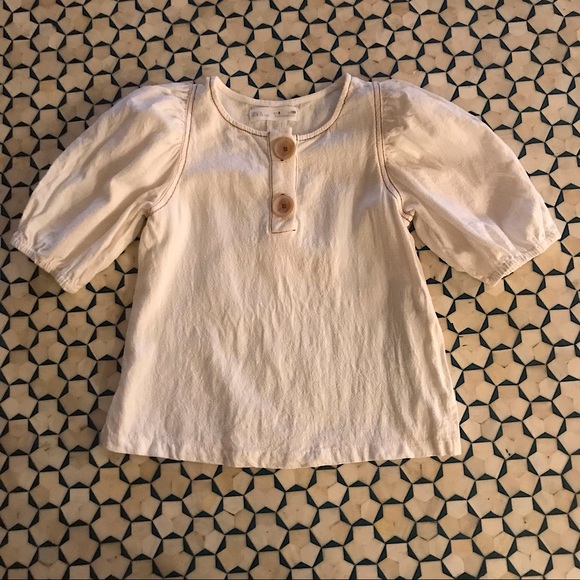 Zara Girls Puff Sleeve Top size 8 - Picture 4 of 4